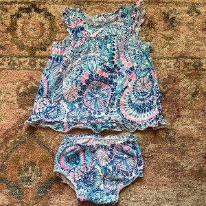 Lilly Pulitzer dress and bloomer set